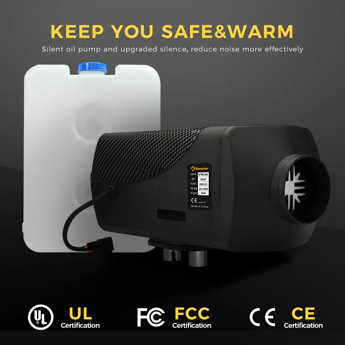 Sunster A2446 Diesel Heater 8KW 12/24V, Traditional GSM LET-4/5G Version - Image 9