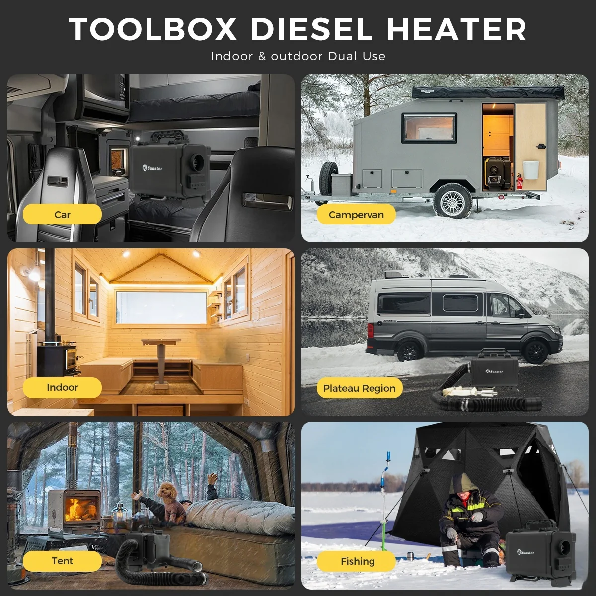 Sunster HTB1 Diesel Heater 8KW 12V 110-240V, ToolBox GSM LET-4G/5G Version - Image 18