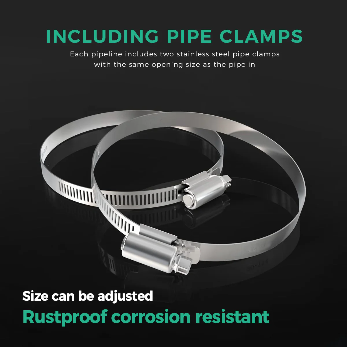 A755 75mm 500cm Flexible Scalable Outlet Duct Pipe - Image 8