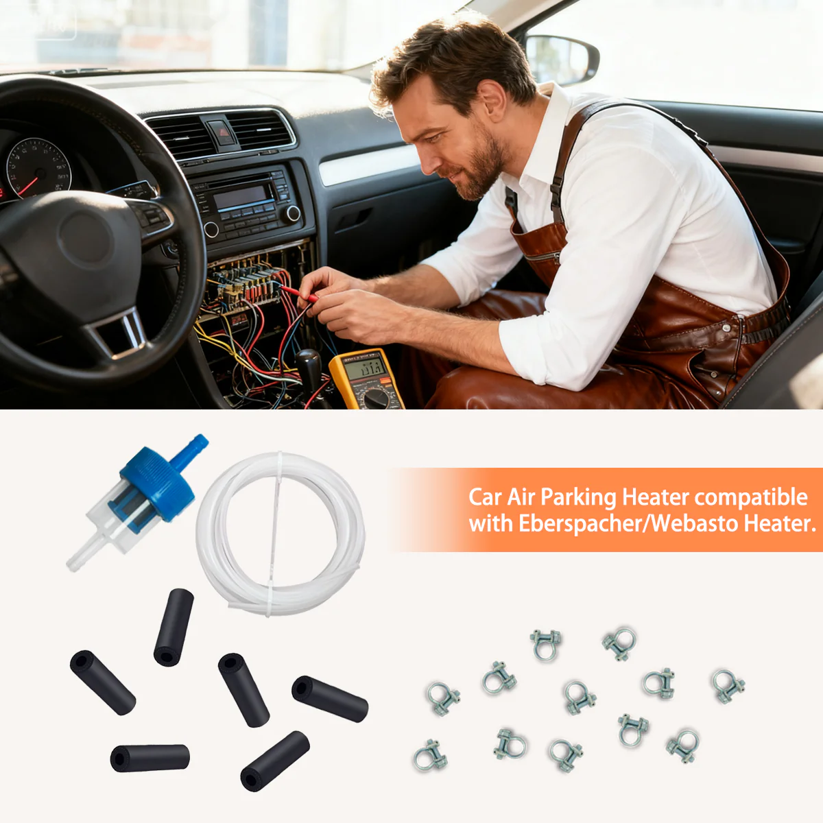 A788 17PCS Car Diesel Heater Fuel Line Kit - Image 9