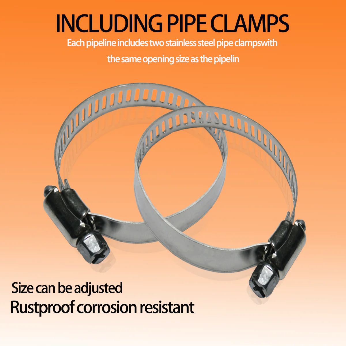 A791 75mm Diesel Heater Warm Pipe Ducting Set - Image 4