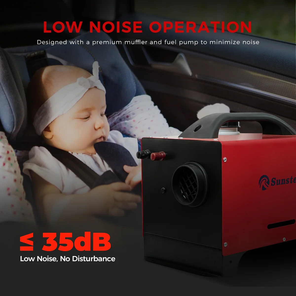 Sunster A2200BS Diesel Heater 8KW 12/24V 110-240V, All In One Bluetooth Version - Image 12