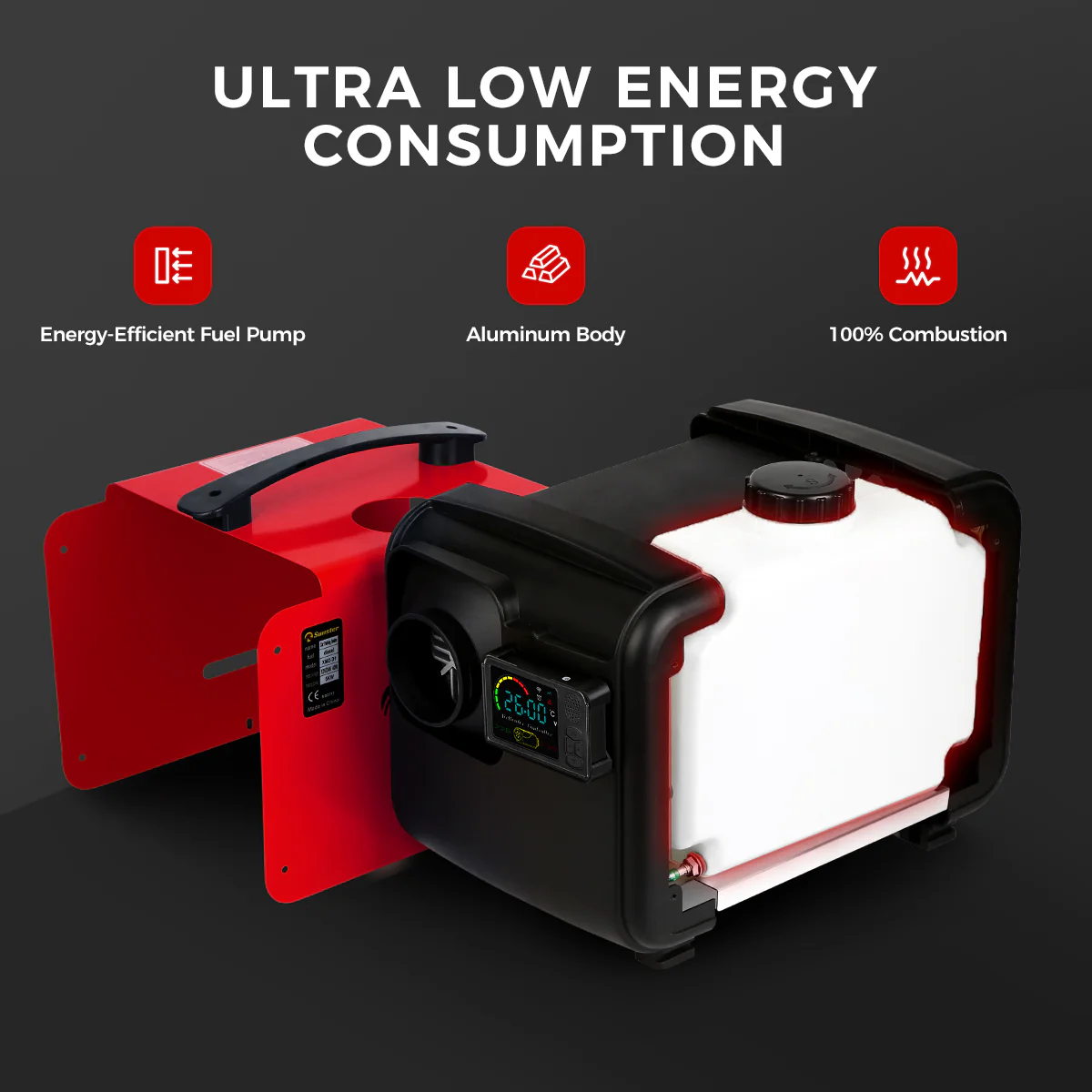Sunster A2200BH Diesel Heater 8KW 12/24V 110-240V, All In One Bluetooth Version - Image 7