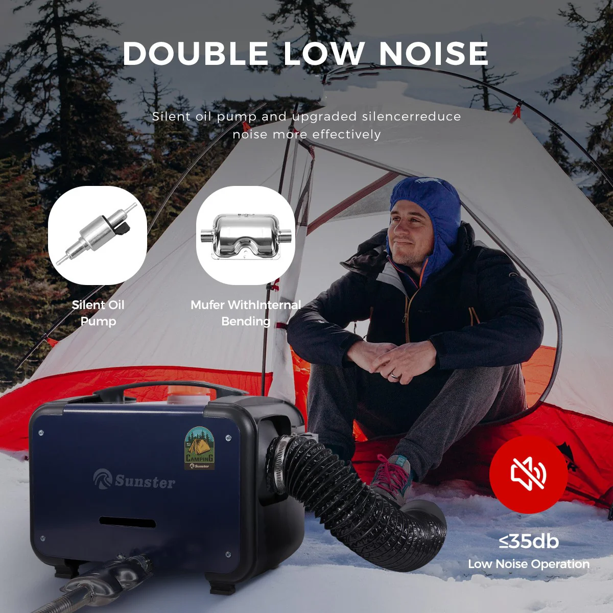 Sunster A2105LH Diesel Heater 8KW 12/24V, All In One Bluetooth Version - Image 10