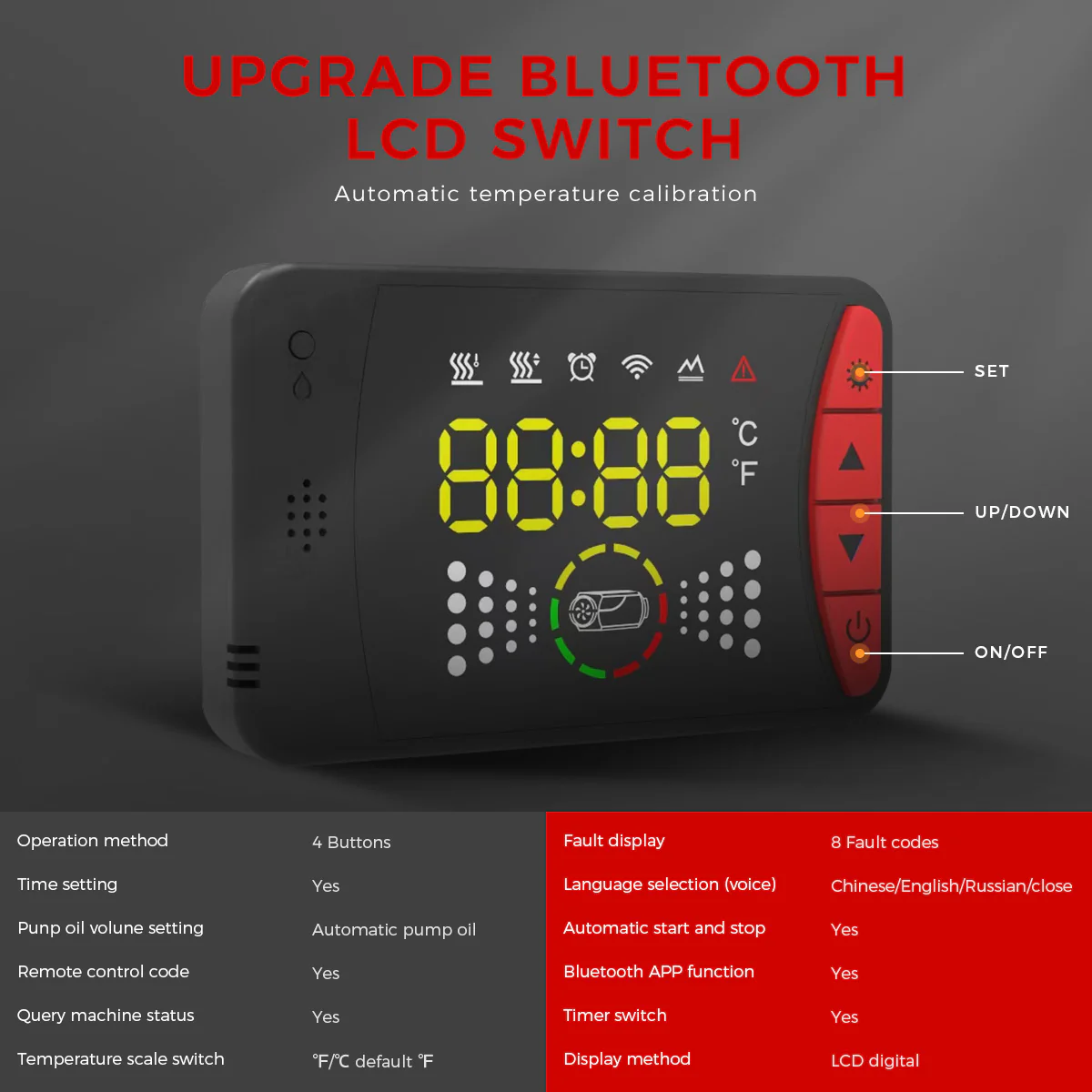 Sunster A2105LH Diesel Heater 8KW 12/24V, All In One Bluetooth Version - Image 12