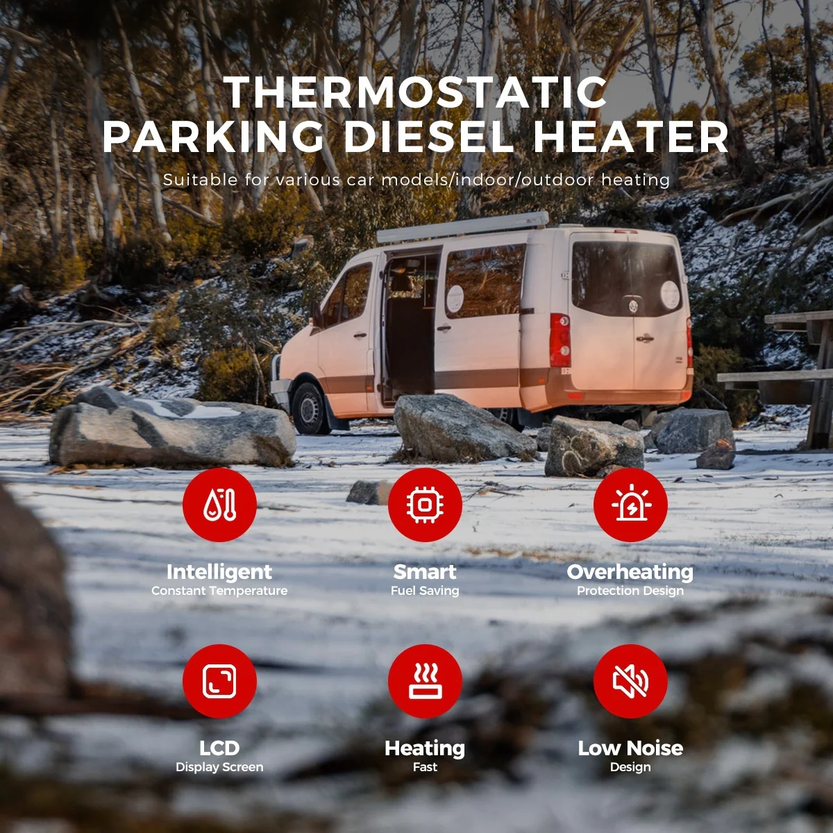 Sunster A2209S Diesel Heater 8KW 12/24V, Traditional Bluetooth Version - Image 5