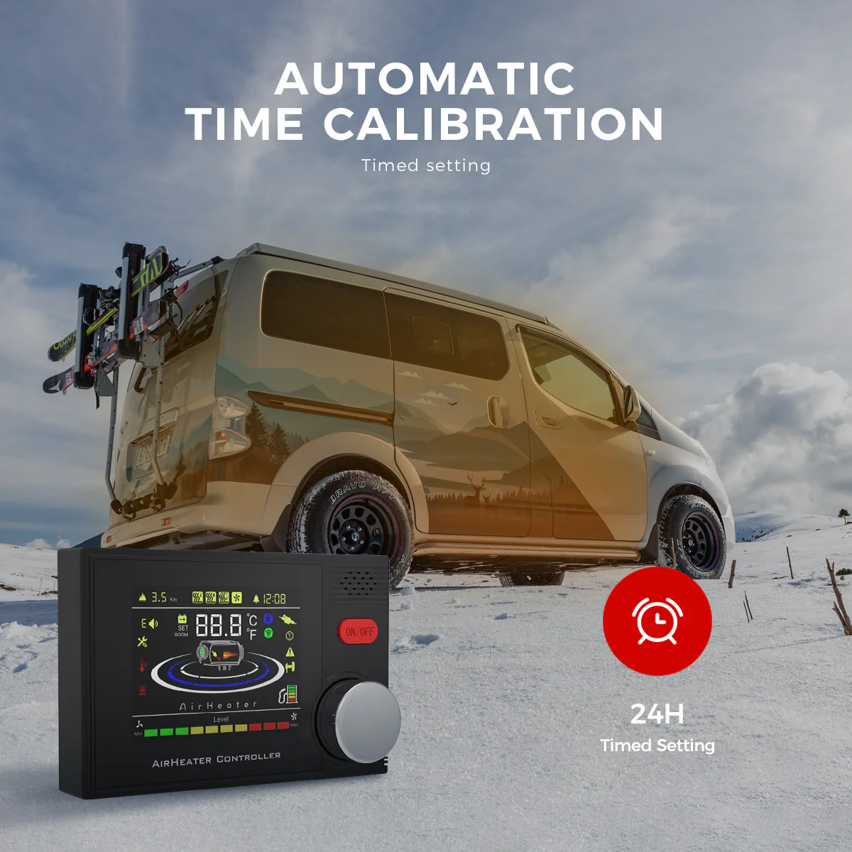 Sunster A2302BH Diesel Heater 8KW 12/24V, All In One Bluetooth Version - Image 12