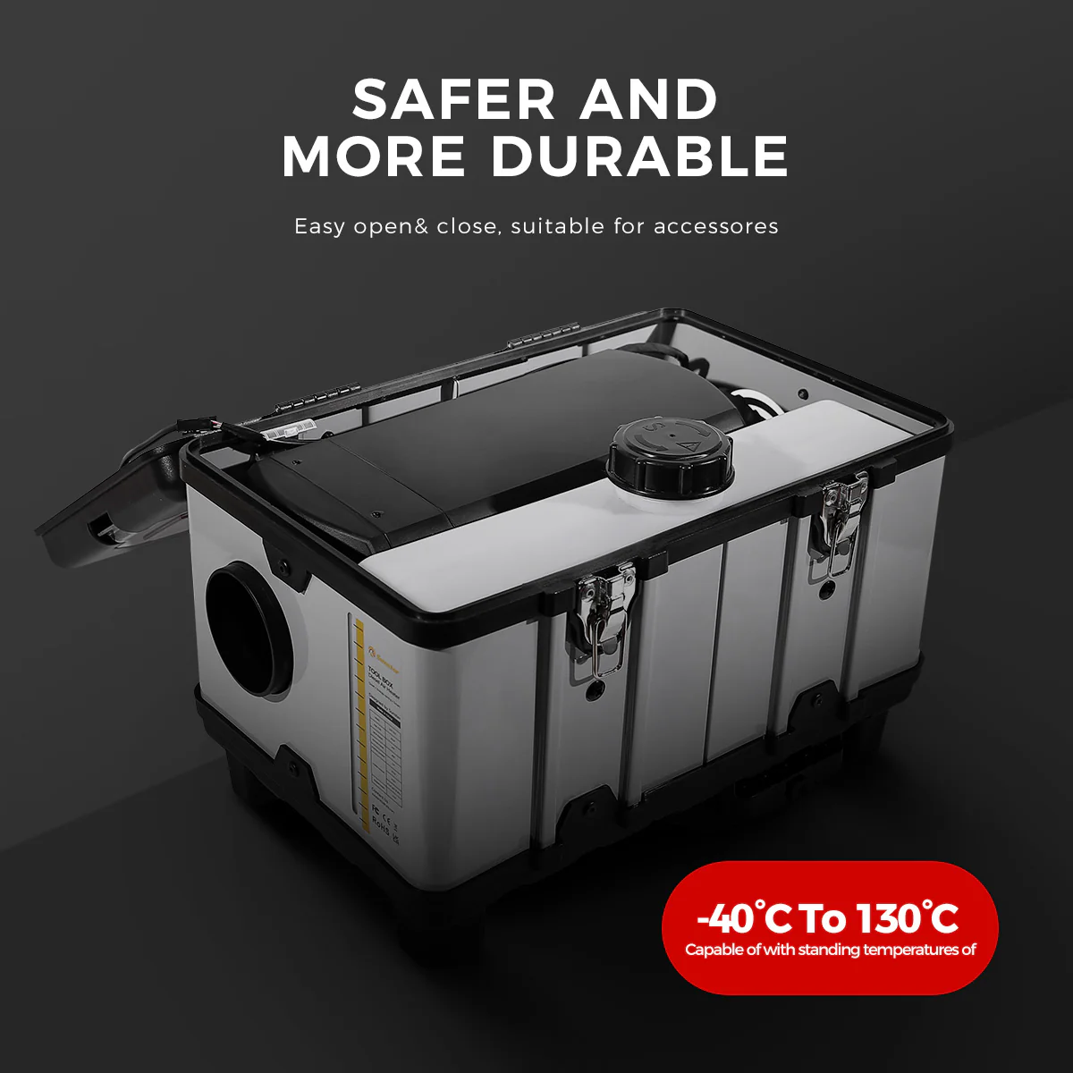 Sunster TB10 Diesel Heater 8KW 12/24V 110-240V, ToolBox Bluetooth Upgrade Version - Image 11