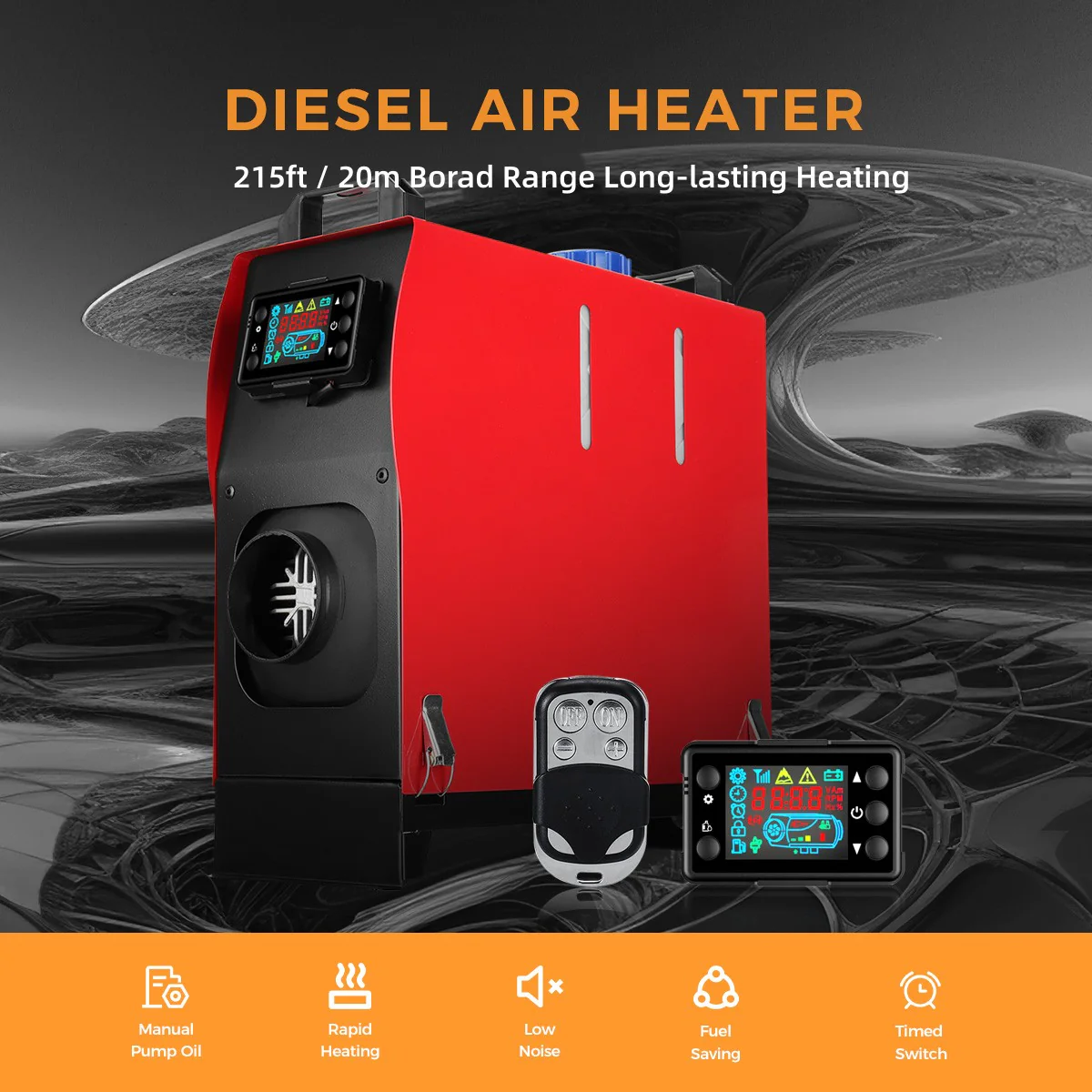 Sunster A2013V Diesel Heater 8KW 12V, All in One Classic Version - Image 6