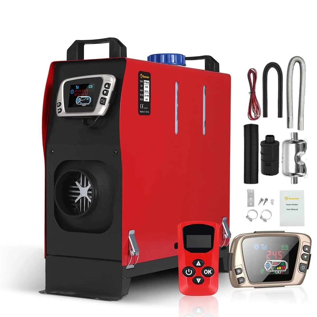 Sunster A2018GL Diesel Heater 8KW 12V, All in One Classic Version - Image 2