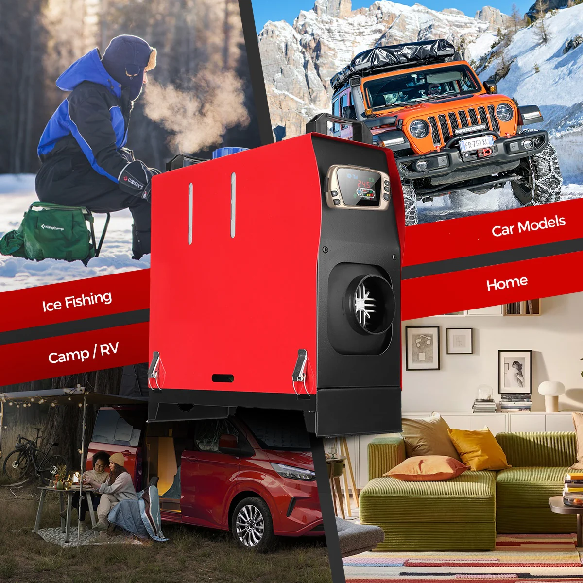 Sunster A2018GL Diesel Heater 8KW 12V, All in One Classic Version - Image 6