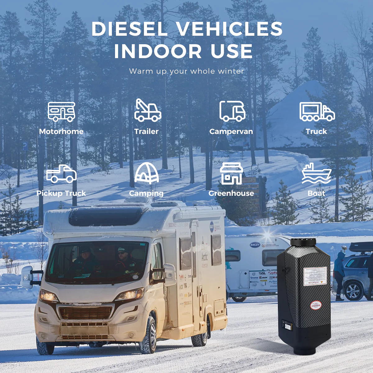 Sunster A2019S Diesel Heater 8KW 12V, Traditional Classic Version - Image 13
