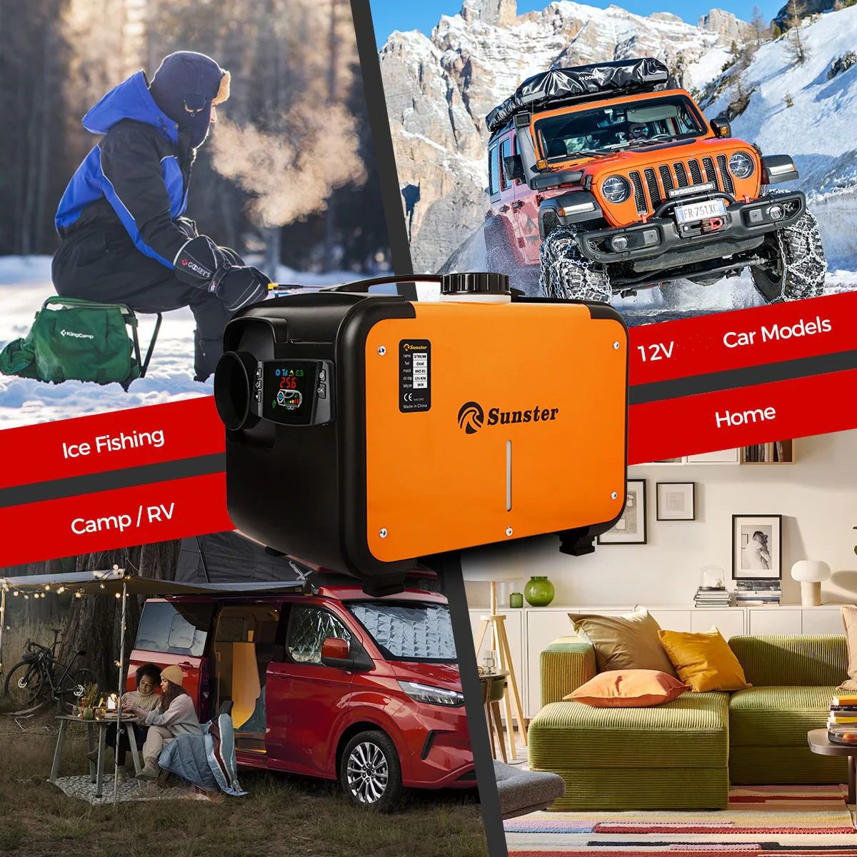 Sunster A2173H Diesel Heater 8KW 12V, All in One Classic Version - Image 13