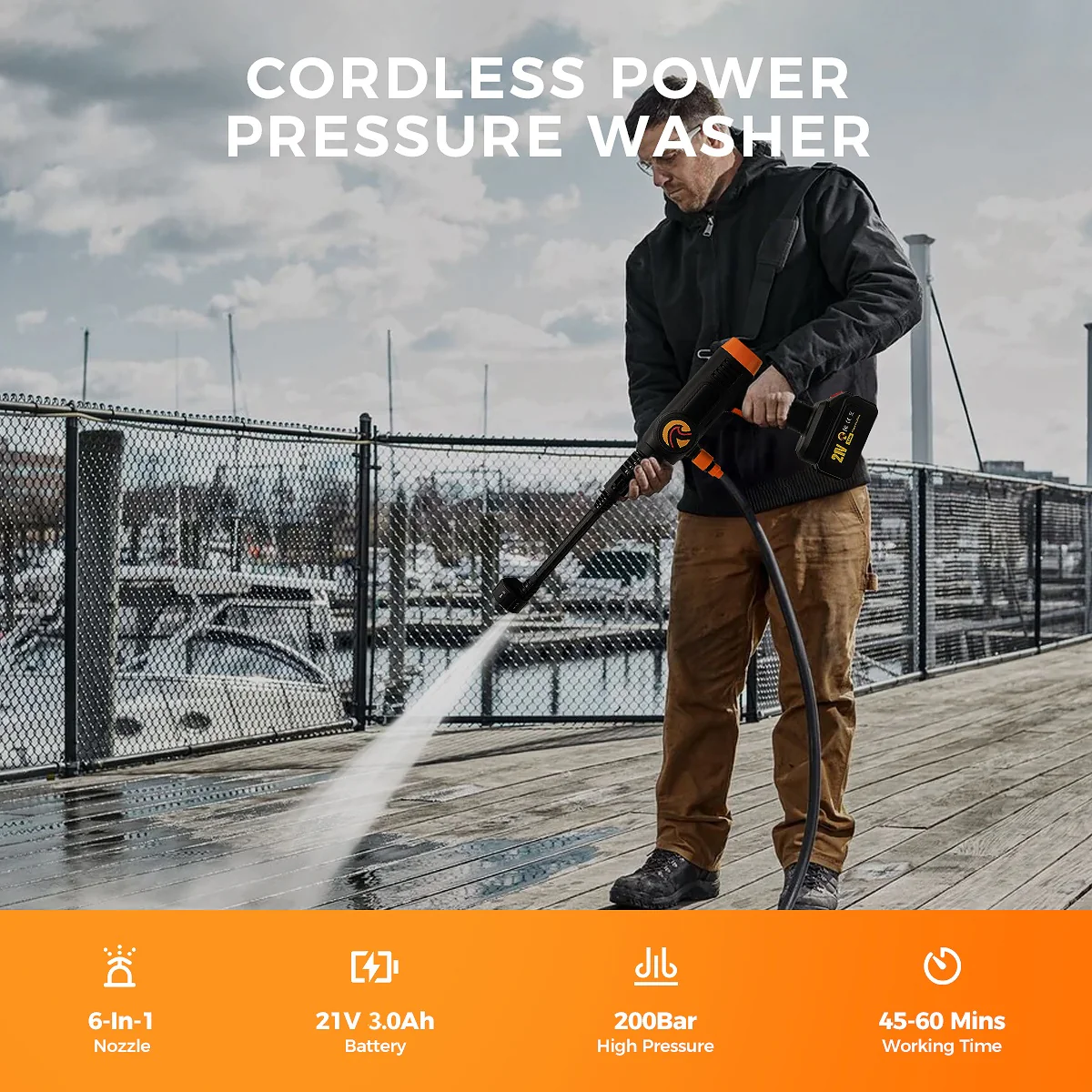Sunster S-WX1 Cordless High Pressure Washer - Image 5