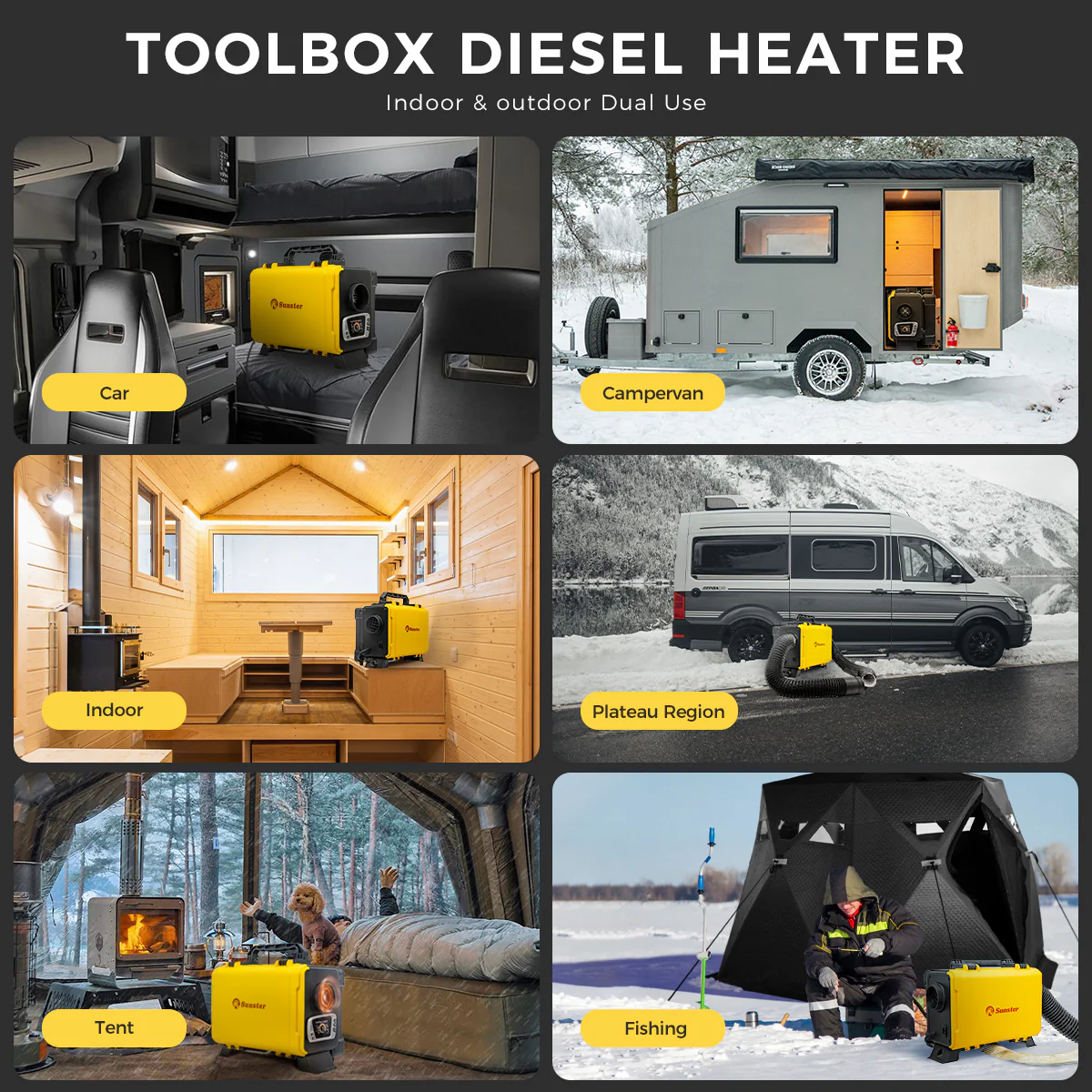 Sunster HTB1 Diesel Heater 8KW 12V 110-240V, ToolBox Bluetooth Version - Image 15