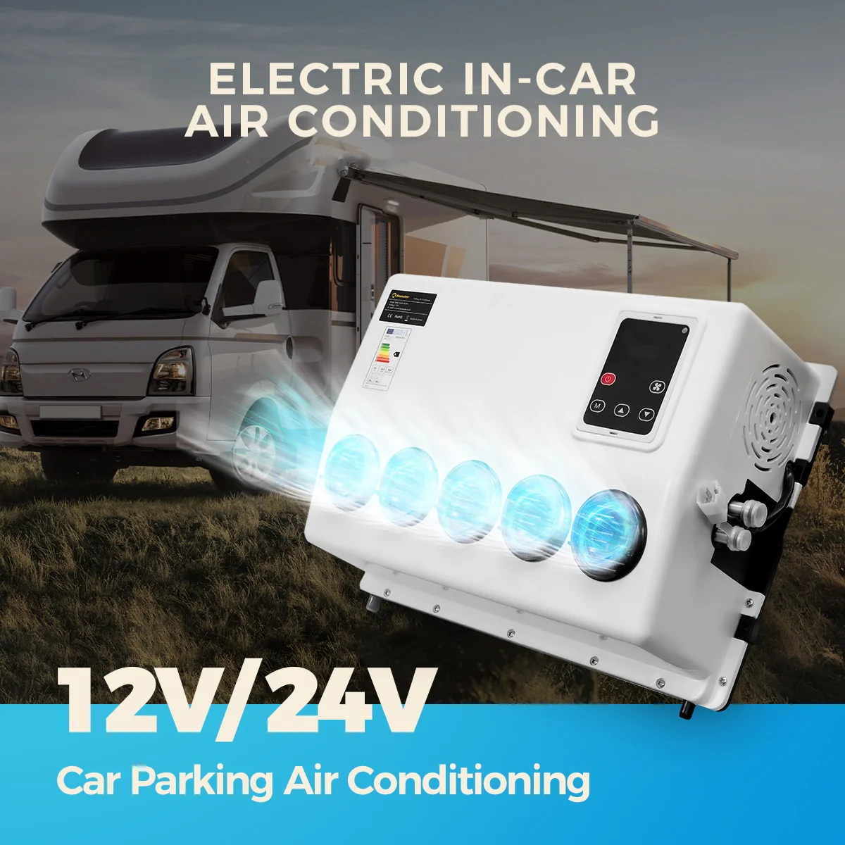 Sunster S-AC3 RV Air Conditioner 12V/24V Efficient Cooling - Image 4