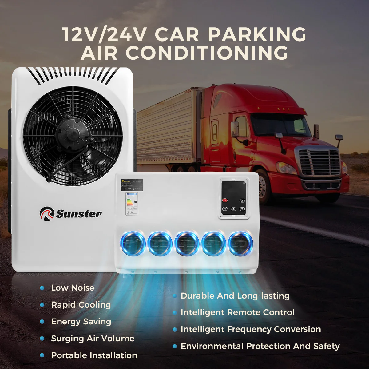 Sunster S-AC3 RV Air Conditioner 12V/24V Efficient Cooling - Image 5