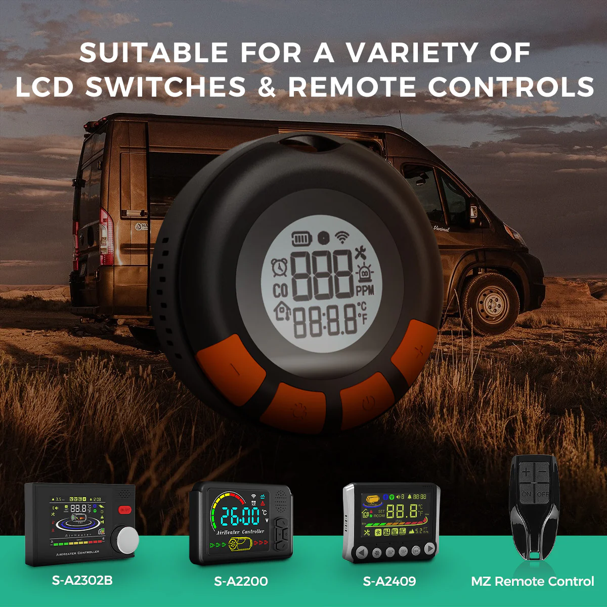 S-A2422 Wireless Temperature Control With Carbon Monoxide Alarm Function - Image 8