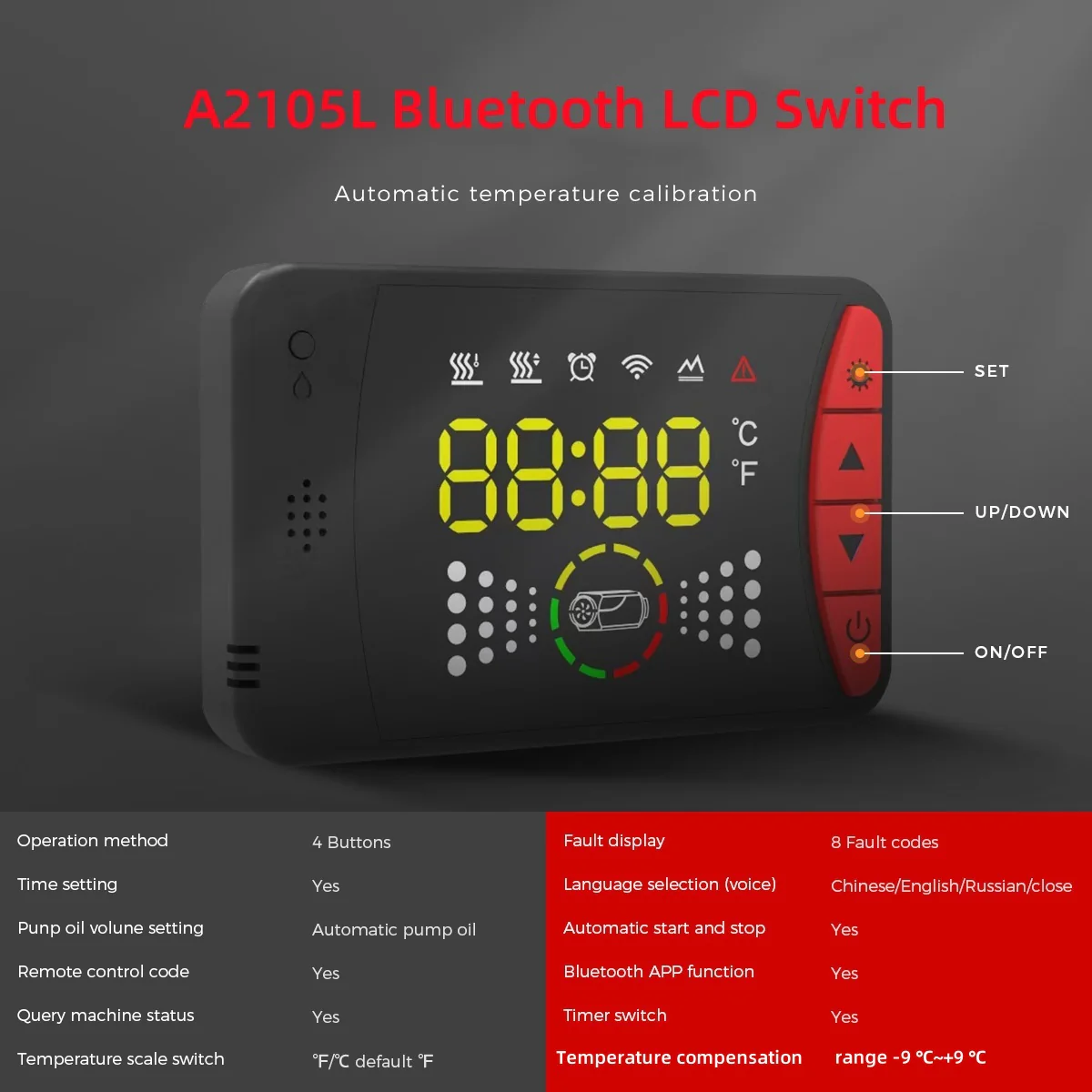 S-A2105L LCD Switch Bluetooth Remote Control 12/24V - Image 7