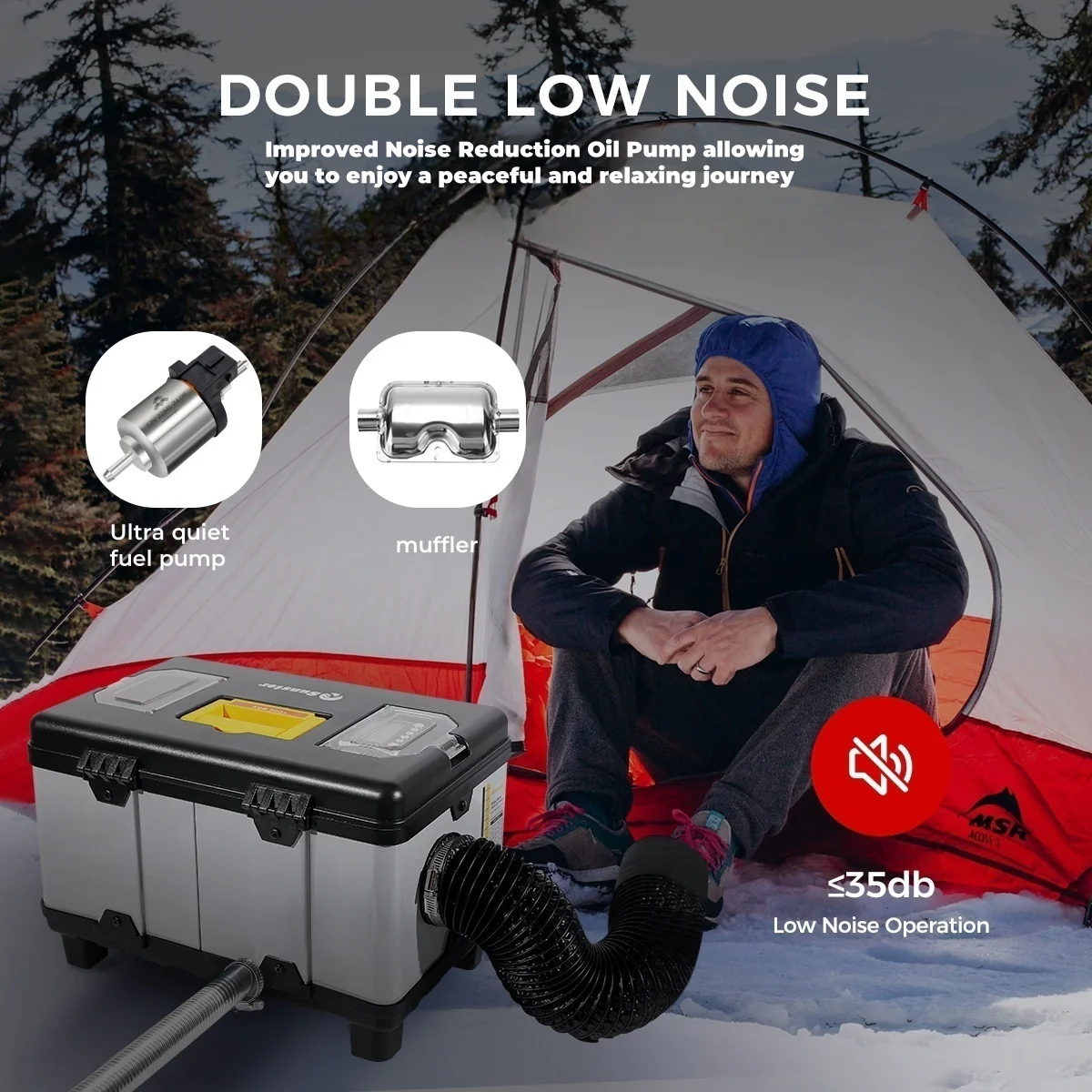 Sunster TB10 Diesel Heater 8KW 12/24V 110-240V, ToolBox WIFI Bluetooth Upgrade Version - Image 11