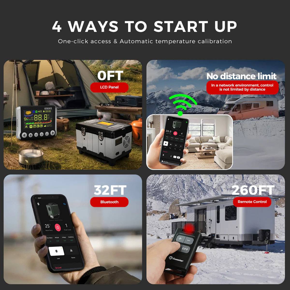Sunster TB10 Diesel Heater 8KW 12/24V 110-240V, ToolBox WIFI Bluetooth Upgrade Version - Image 3