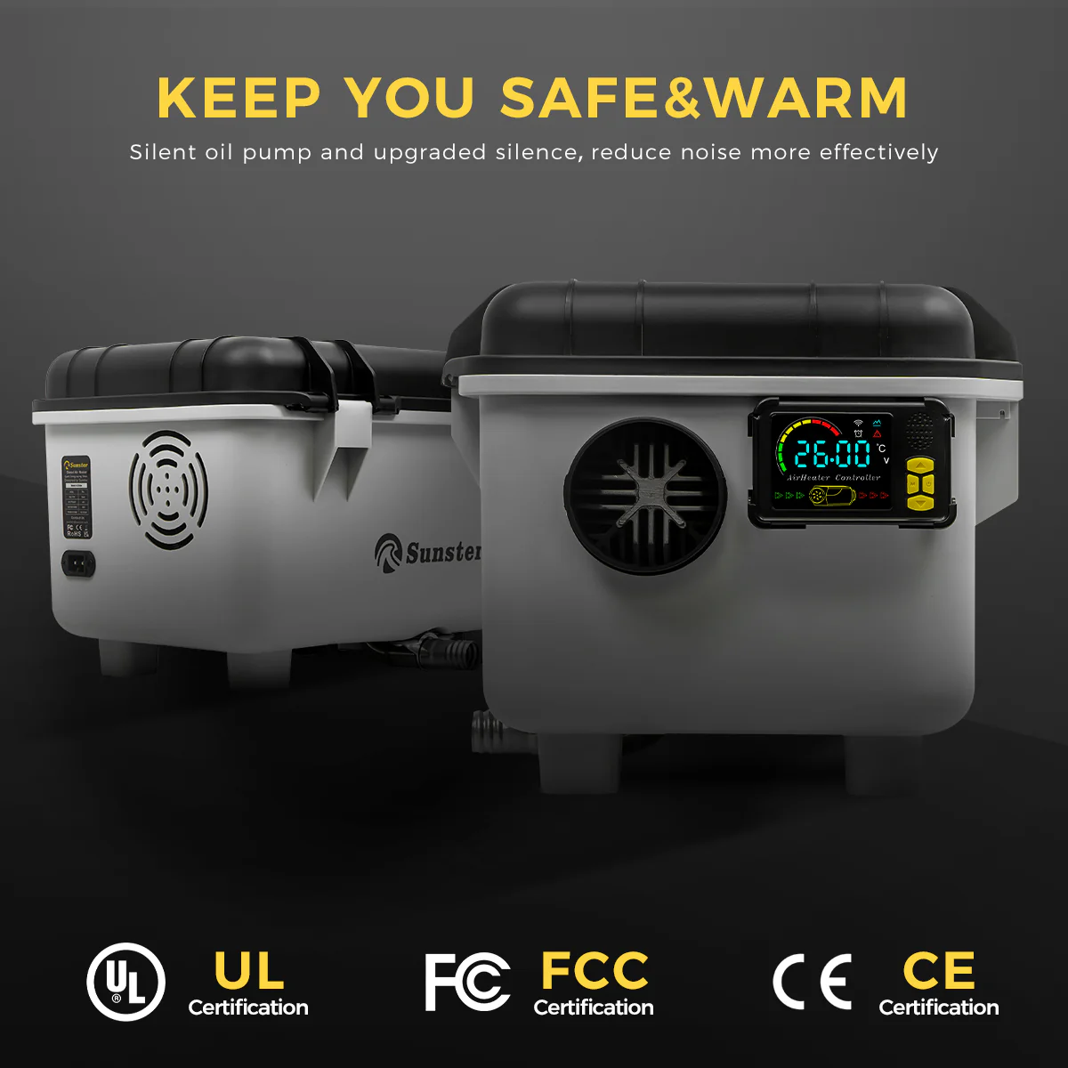 Sunster TB30 Diesel Heater 8KW 12/24V 110-240V, ToolBox Bluetooth Version - Image 7